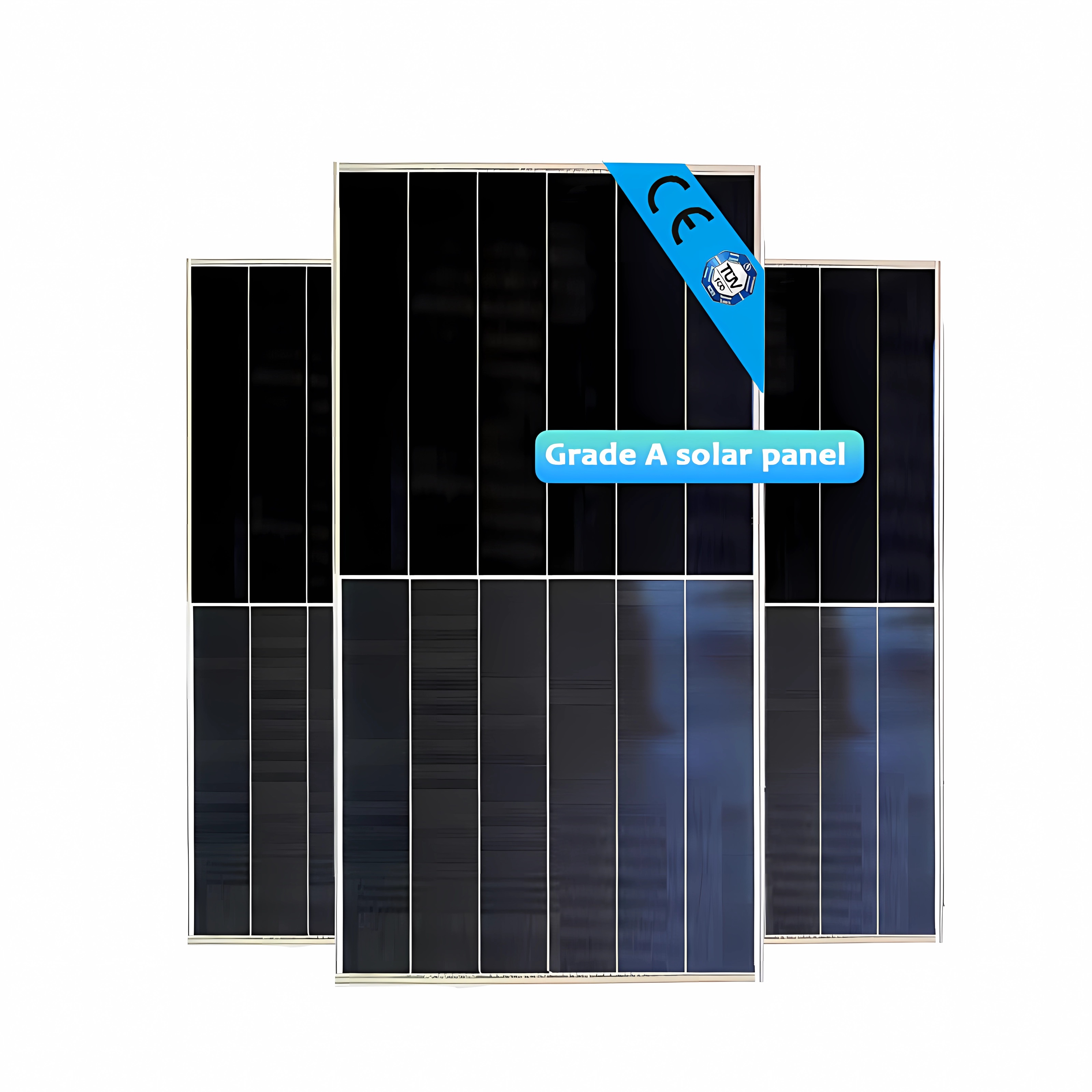 Hot Sell Black 500W Half Cell Pv Module Mono Solar Panel