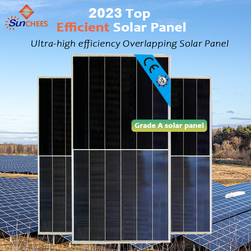 Hot Sell Black 500W Half Cell Pv Module Mono Solar Panel
