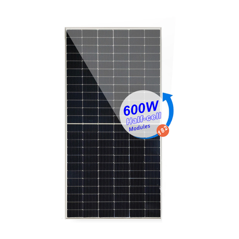 Half Cell Solar Panel 600W Monocrystalline Silicon Solar Photovoltaic Panel
