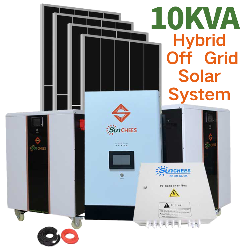 10 Kva Solar Inverter Hybrid 48V Lithium Battery Backup