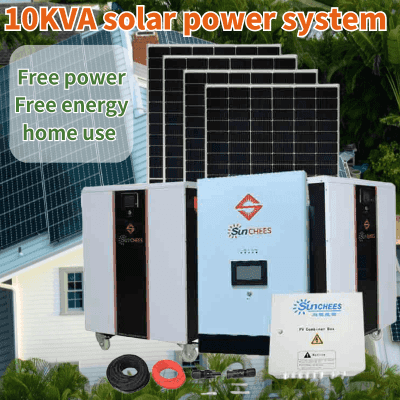 10 Kva Solar Inverter Hybrid 48V Lithium Battery Backup