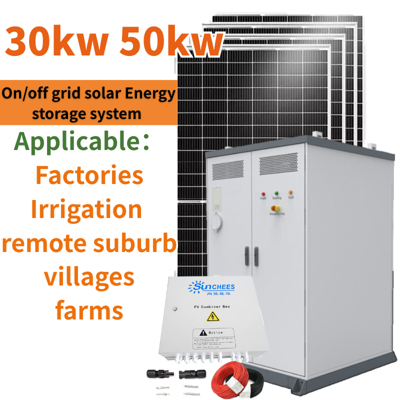 30kw 50kw hybrid solar energy storage system for industrial and commercial use