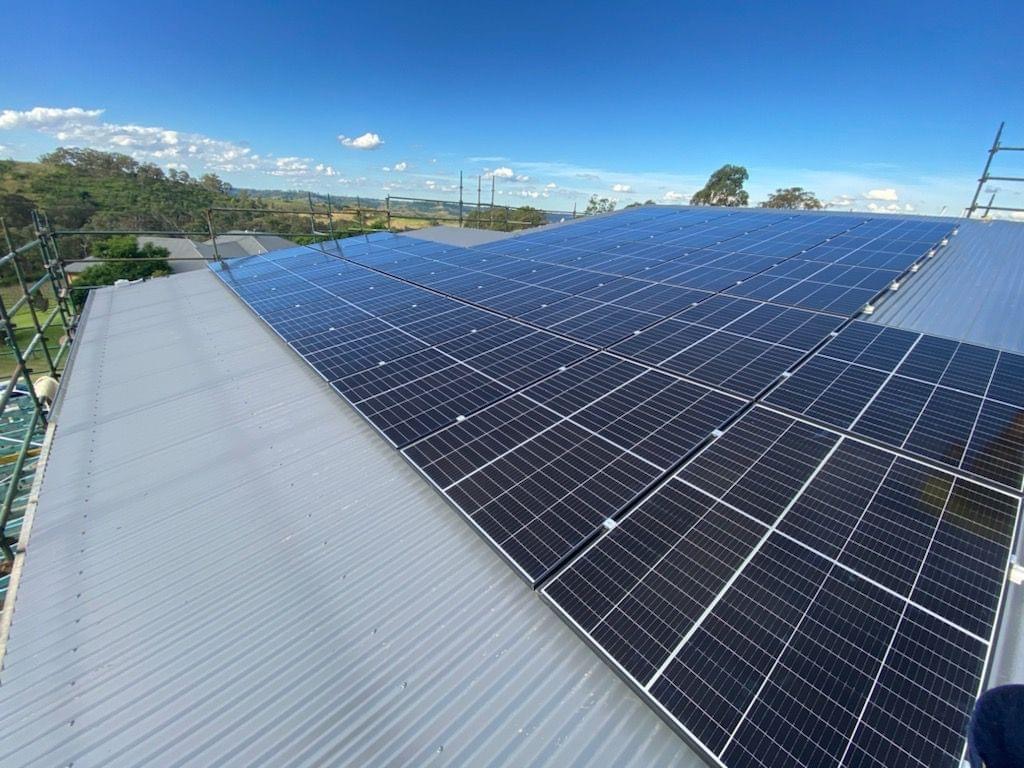 Large Metal Rooftop Solar Panels