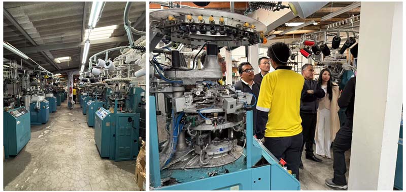 Photo of a site visit to a socks factory where a solar energy system was installed